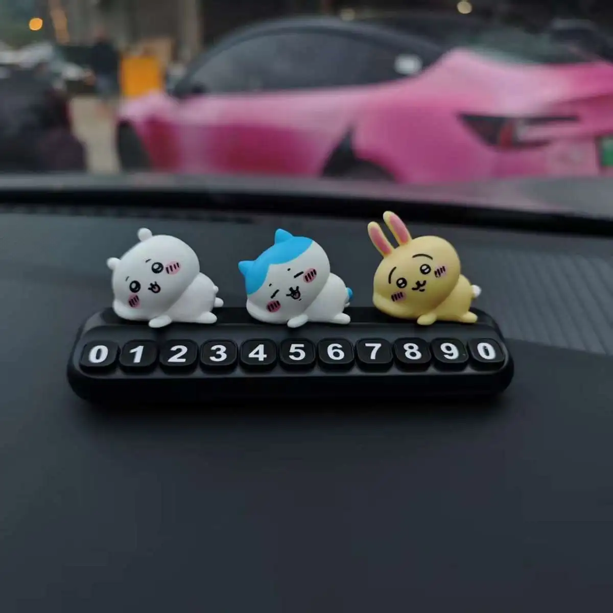 Car Accessories Japanese - Chiikawa – tymczasowa tabliczka z numerem