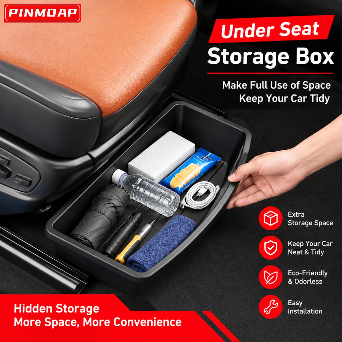 Car Cable Organizer - PINMOAP – organizer do samochodu, montowany