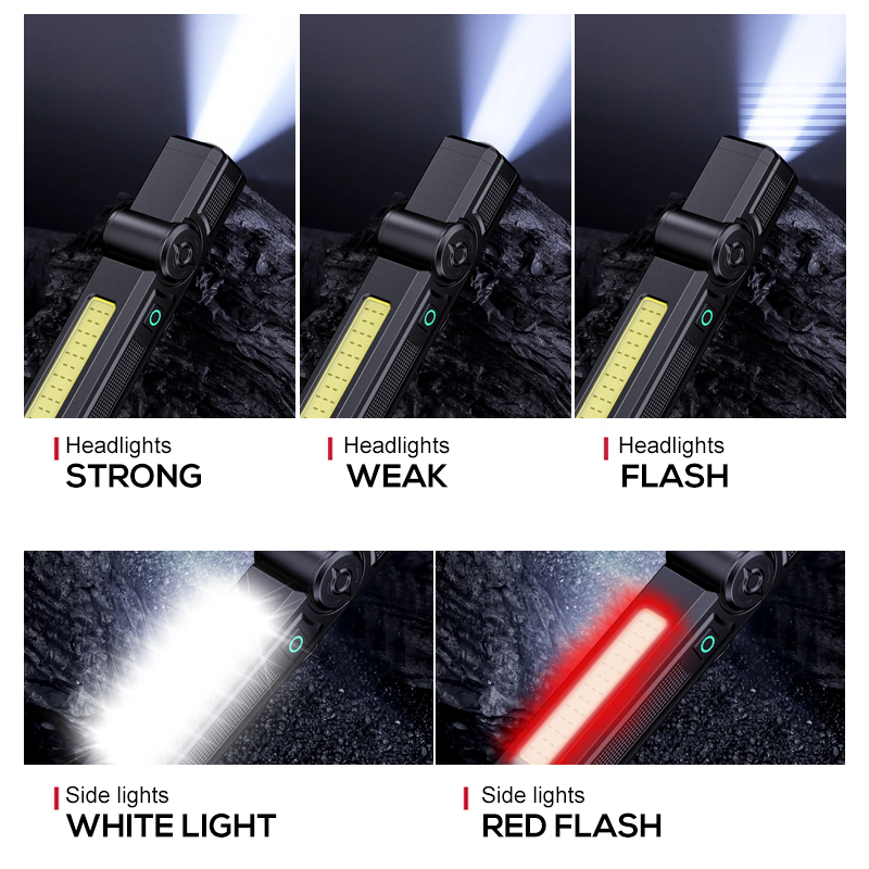 Przenośna latarka COB + LED o  – Car Led Light recenzja i cena