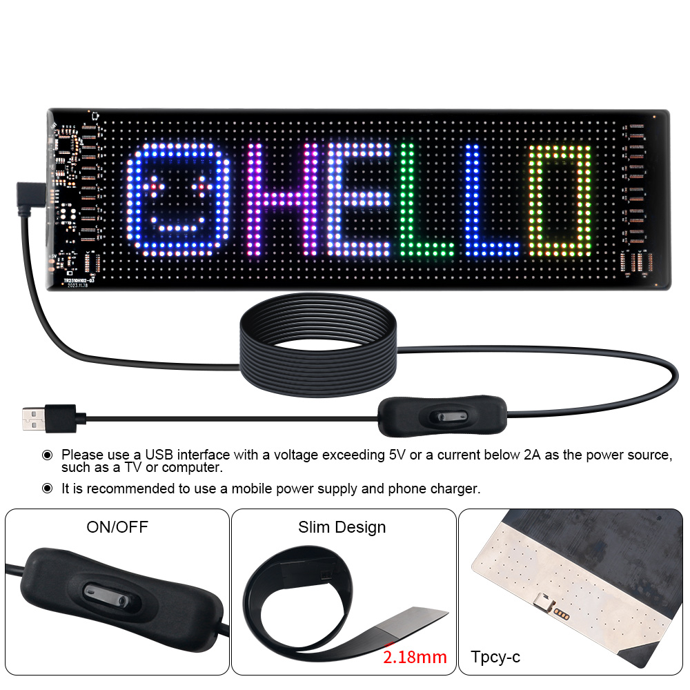 Panel LED Matrix Pixel z funkc – Car Led Light recenzja i cena